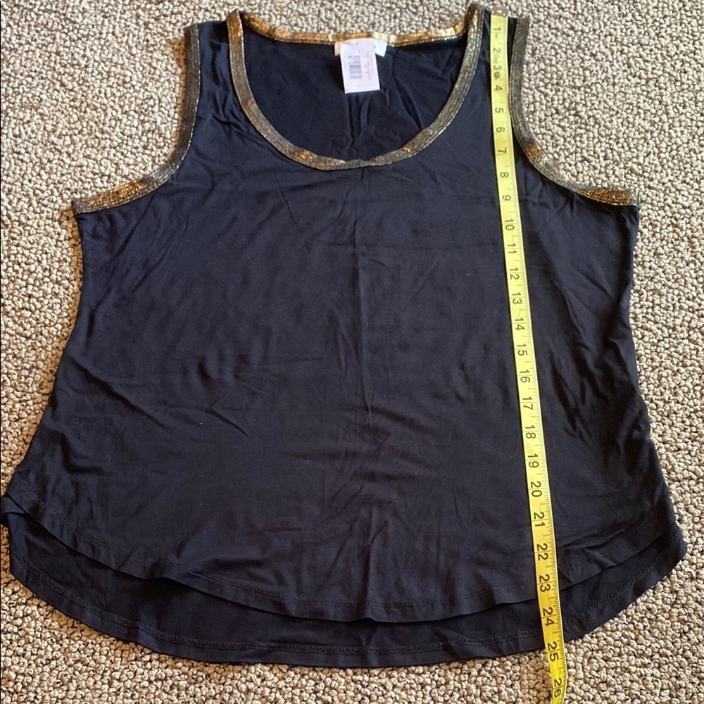 Another Love Black and Brown Sleeveless Tank Top - Picture 6 of 7